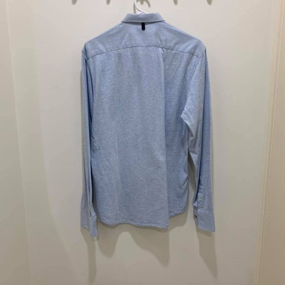 Blue Button Down - Picture 3 of 3